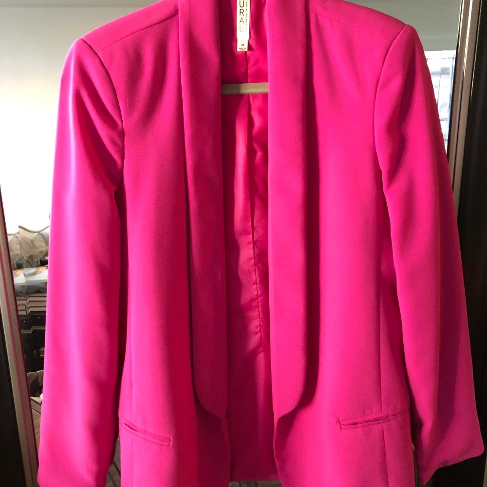 Mural Slouchy Boyfriend Blazer